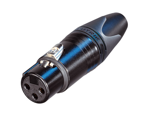 NEUTRIK XLR3 NC3FXX-B Connector Female Black