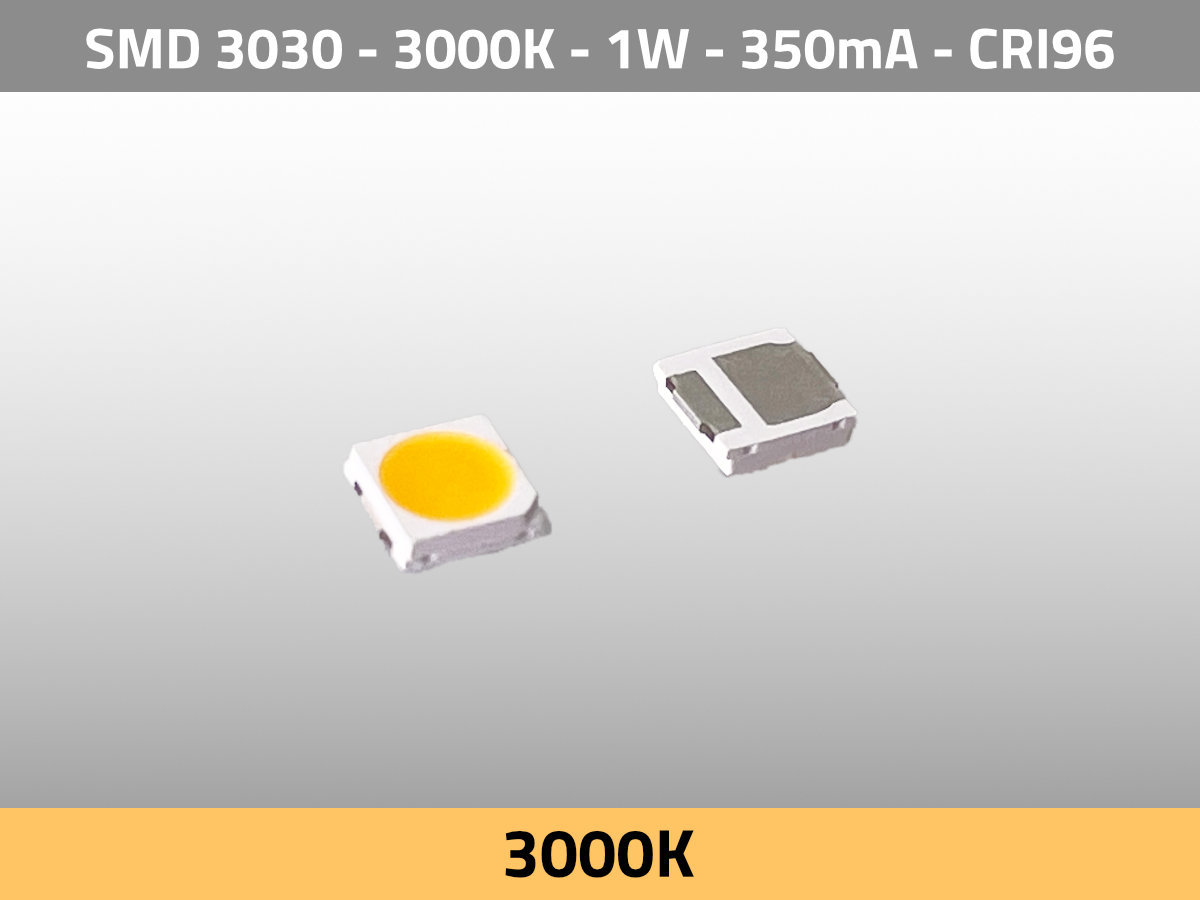 LED SMD 3030 3000K Tungsten CRI96 a30002 Iso