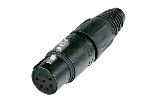 NEUTRIK XLR6 NC6FX-B Connector Female