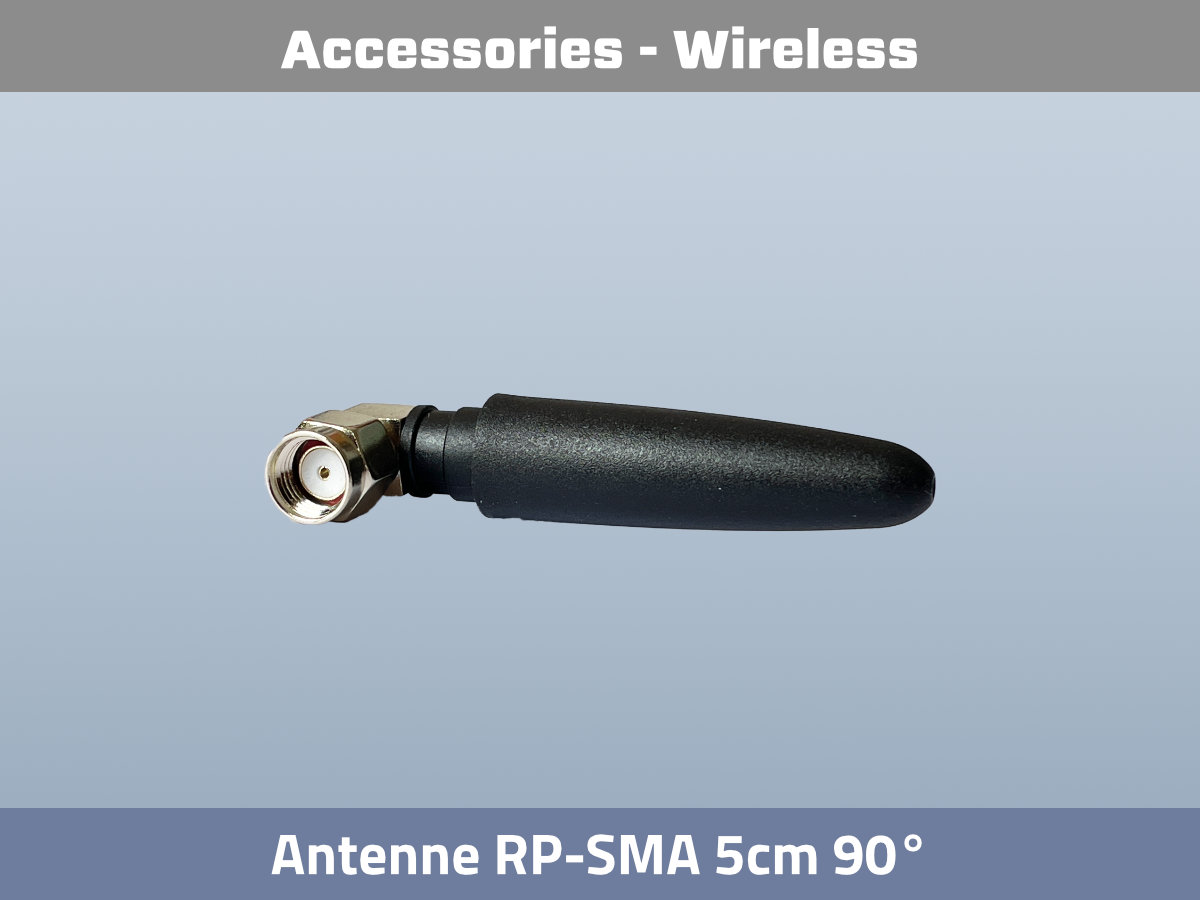 RP-SMA Antenna 5cm 90° right angle side view