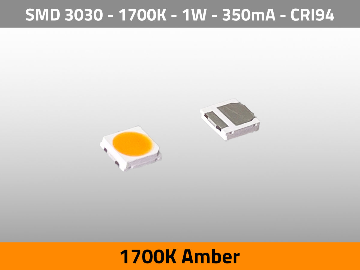 LED SMD 3030 1700K Amber CRI96 a30001 - Iso