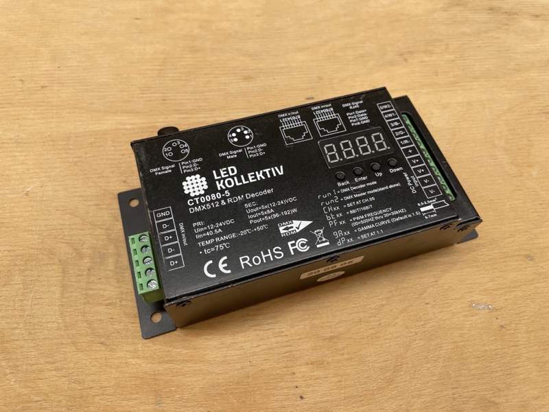 DMX Dimmer 5 Kanal gebaucht demo ware