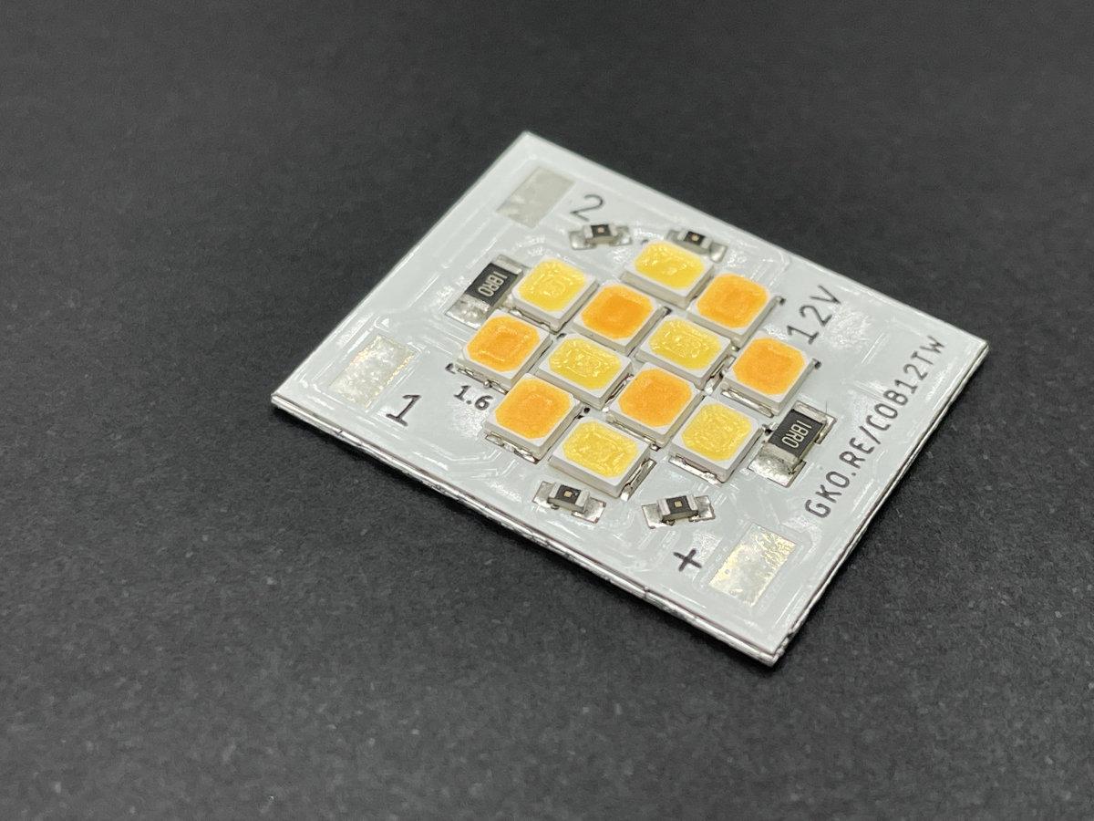 LED Module COB 9 CCT Tunable Tungsten Daylight 12V CRI96 Iso View LED Module COB 9 CCT Tunable Tungsten Daylight 12V CRI96 Iso View