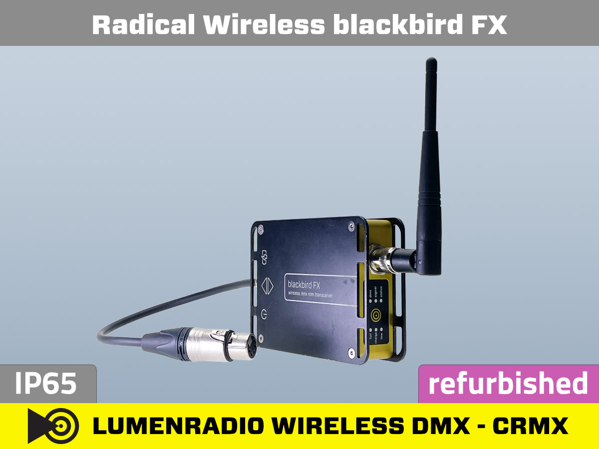 Lumenradio CRMX Wireless DMX blackbird IP65