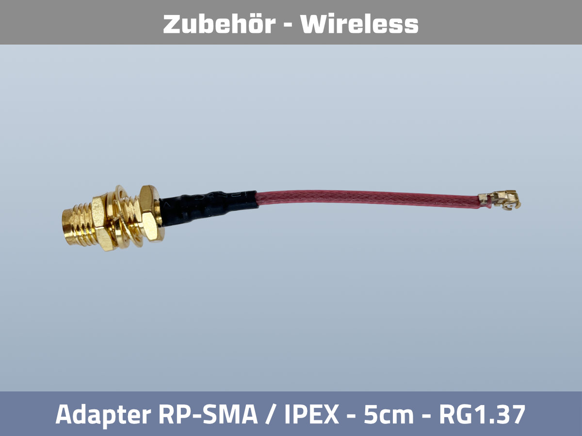 RP-SMA to IPEX Adapter 5cm top image RP-SMA to IPEX Adapter 5cm top image