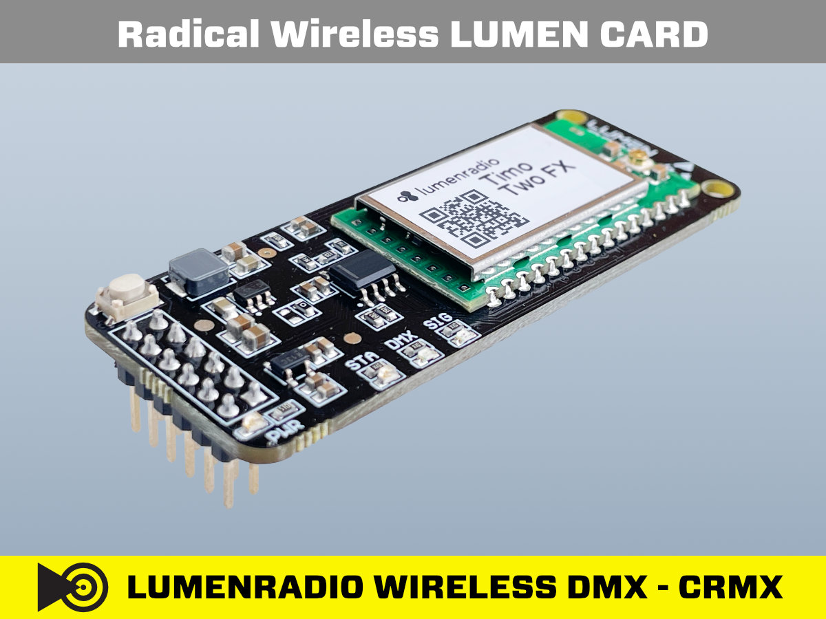 Radical Wireless CRMX Lumenradio LUMEN CARD ISO View Radical Wireless CRMX Lumenradio LUMEN CARD ISO View