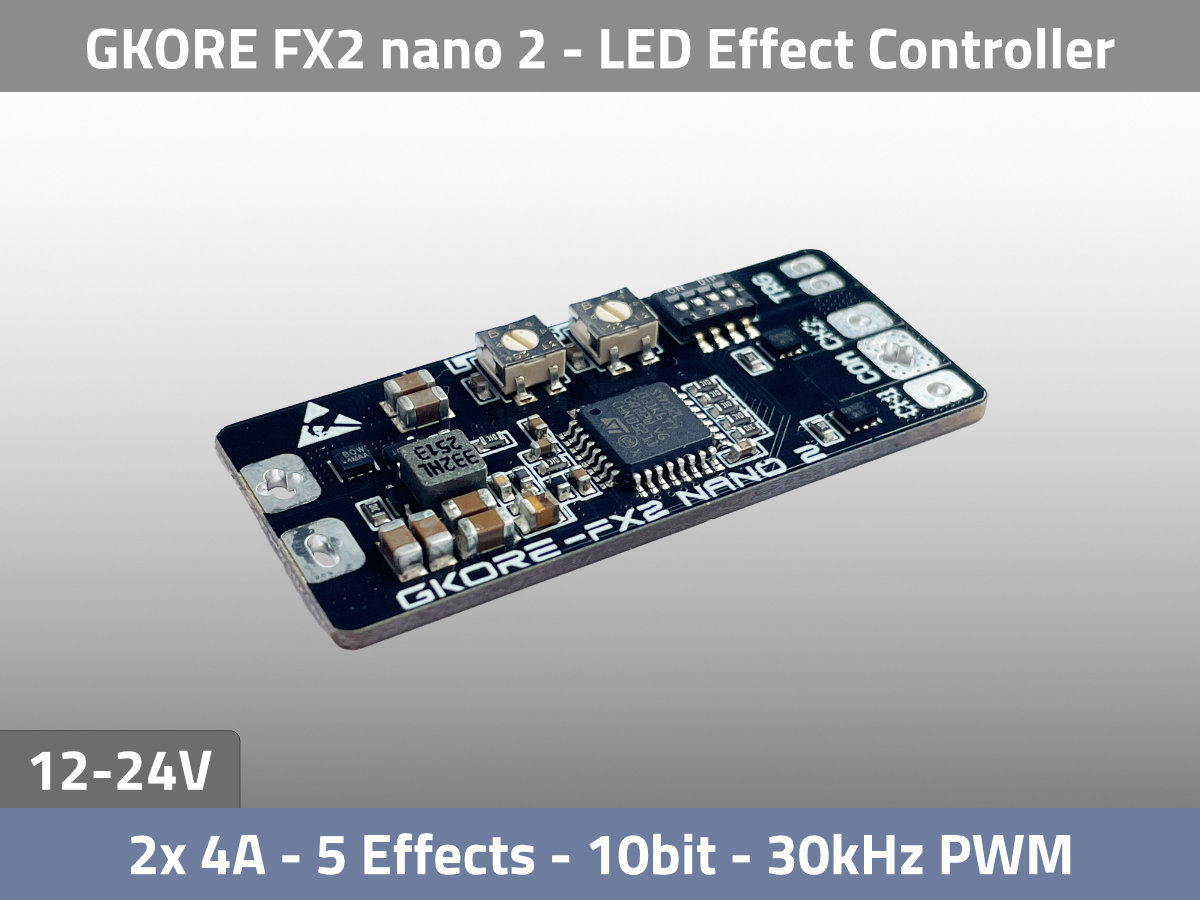 LED Effect Controller 2ch PWM 12V 24V Constant Voltage Iso