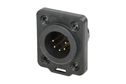 NEUTRIK XLR5 NC5MDX-TOP Panel Mount Male IP65 black